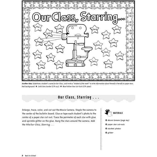 Our Class Starring Activity Creative Teaching Press