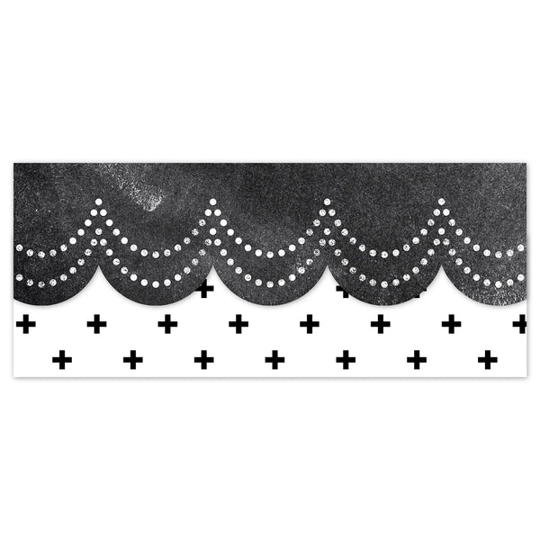 Chalk It Up! Dotted Scallops EZ Border Creative Teaching Press