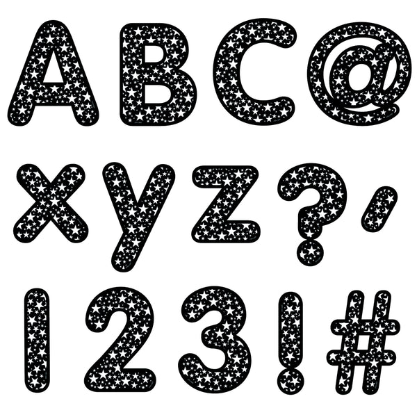 Core Decor Stars on Black Designer Letters by CREATIVE TEACHING PRESS