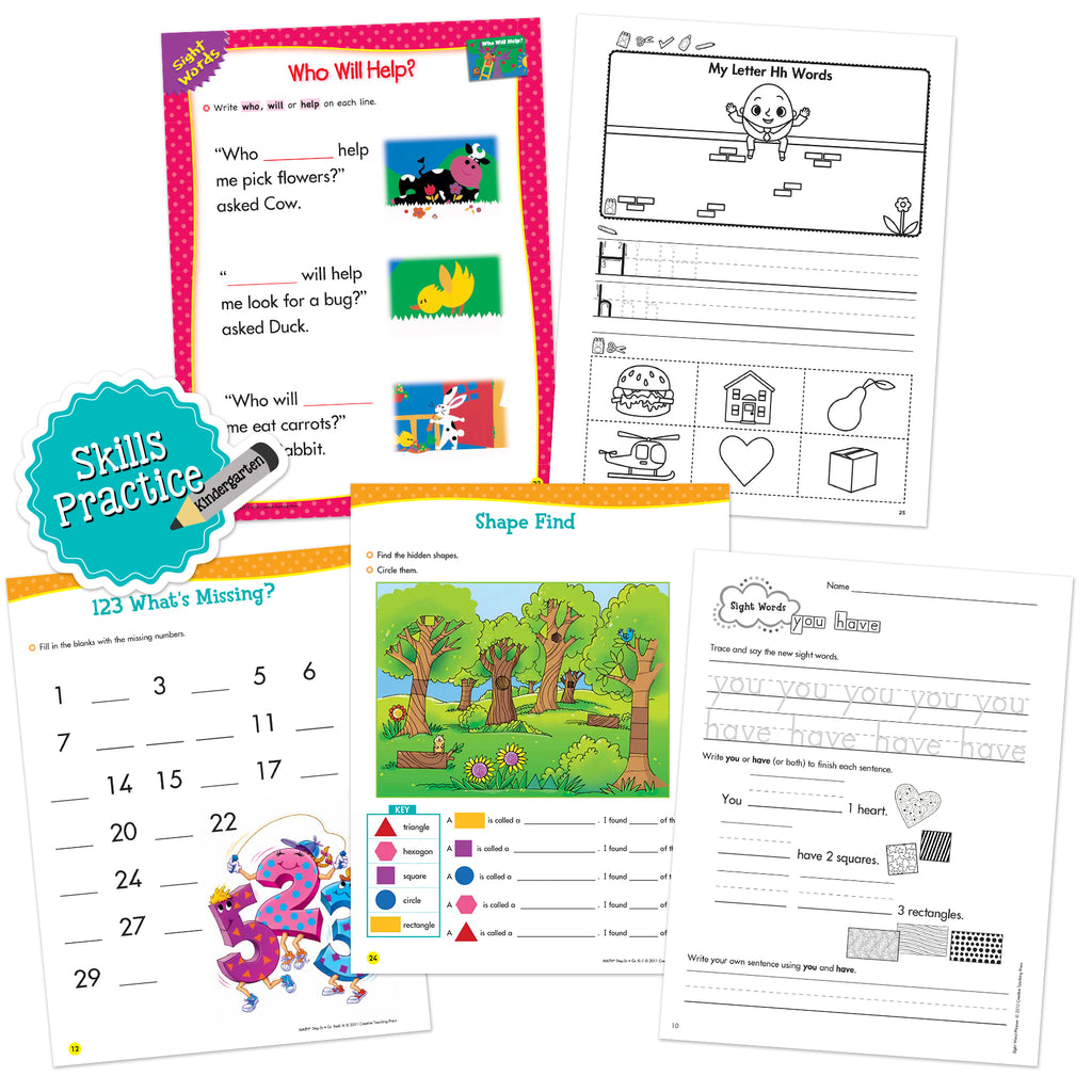 Kindergarten Skills Practice Bundle 4