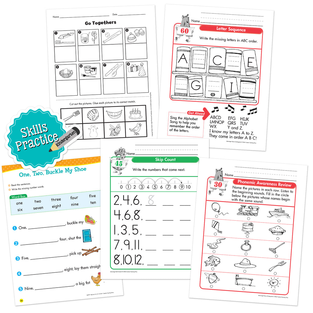 Kindergarten Skills Practice Bundle 5