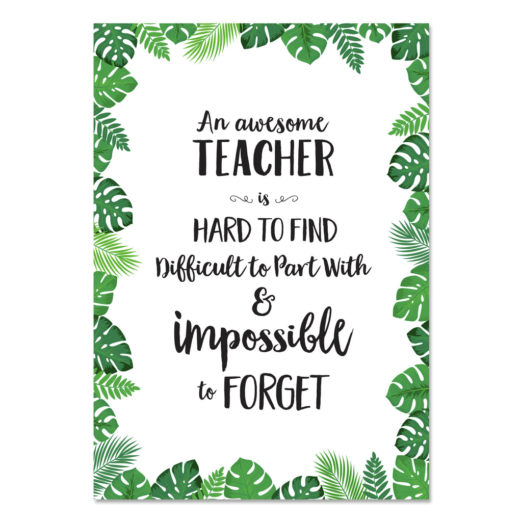Palm Paradise Awesome Teacher Inspire U Poster Free Download