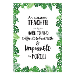 Palm Paradise Awesome Teacher Inspire U Poster Free Download
