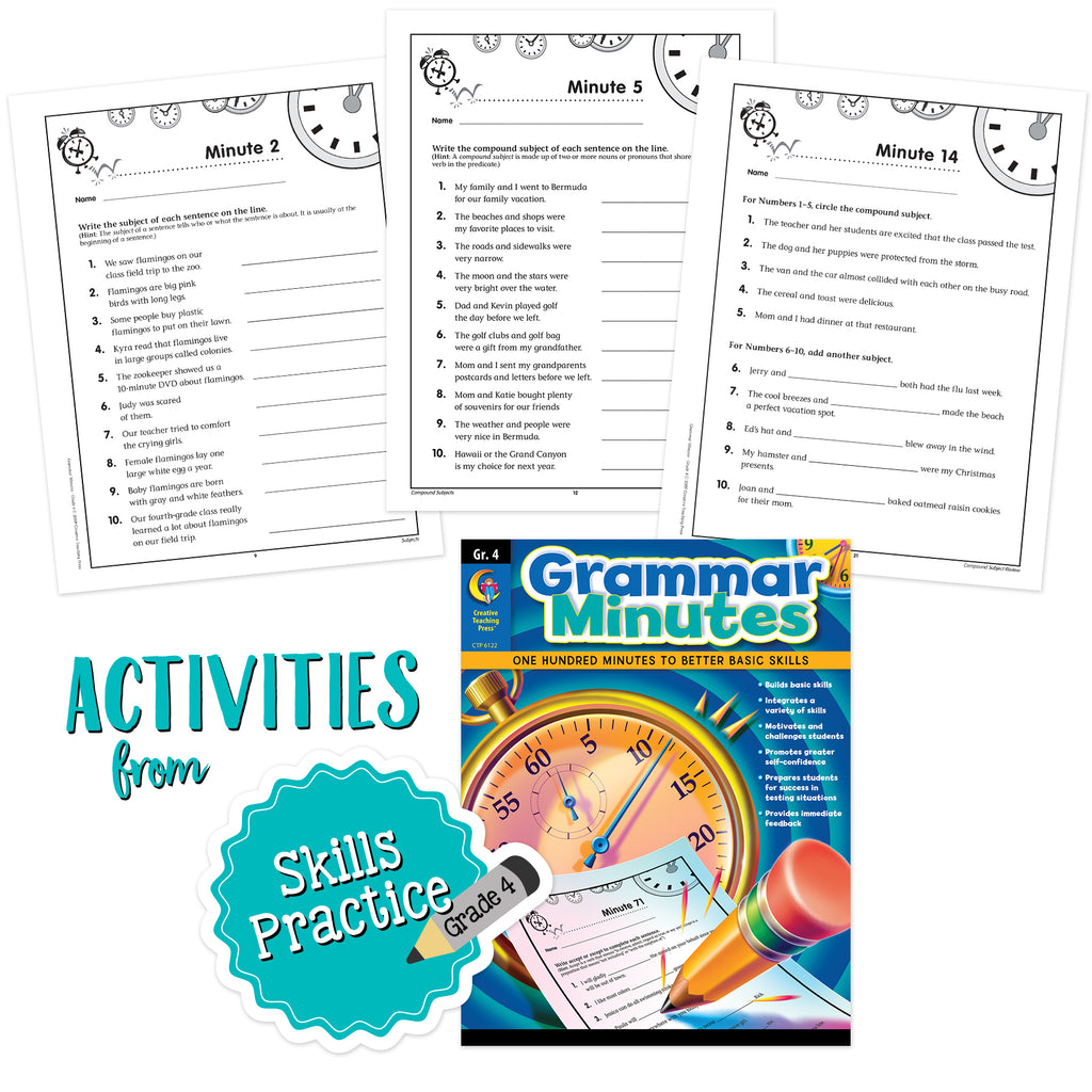4th Grade Skills Grammar Minutes Bundle