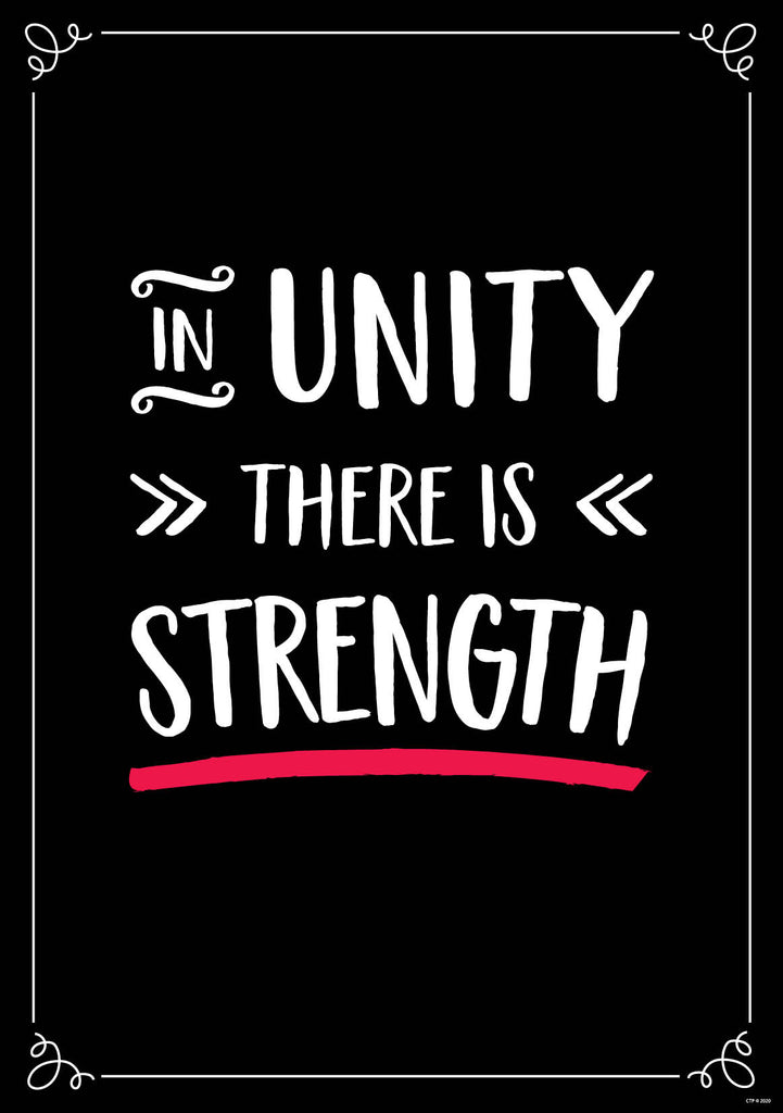 In unity there is strength.