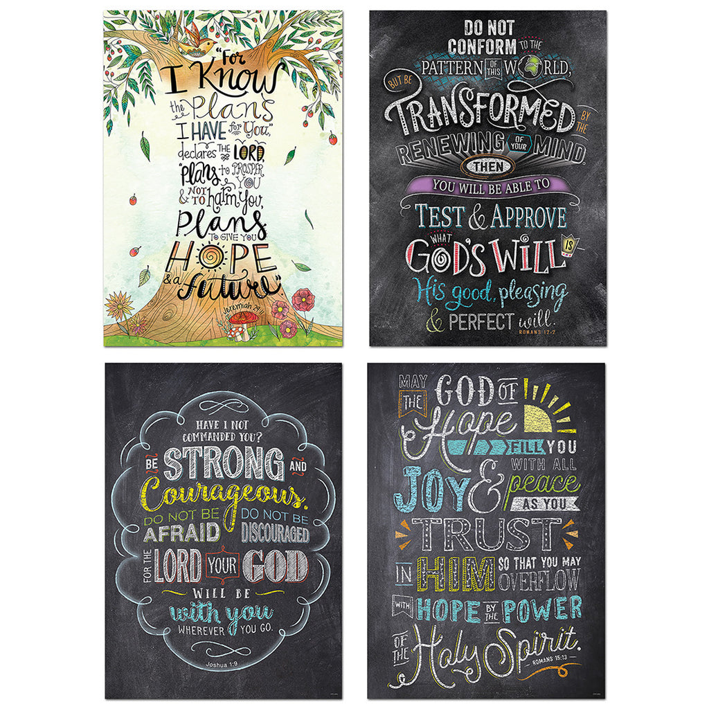 Bible Verses 4-Poster Convenience Pack