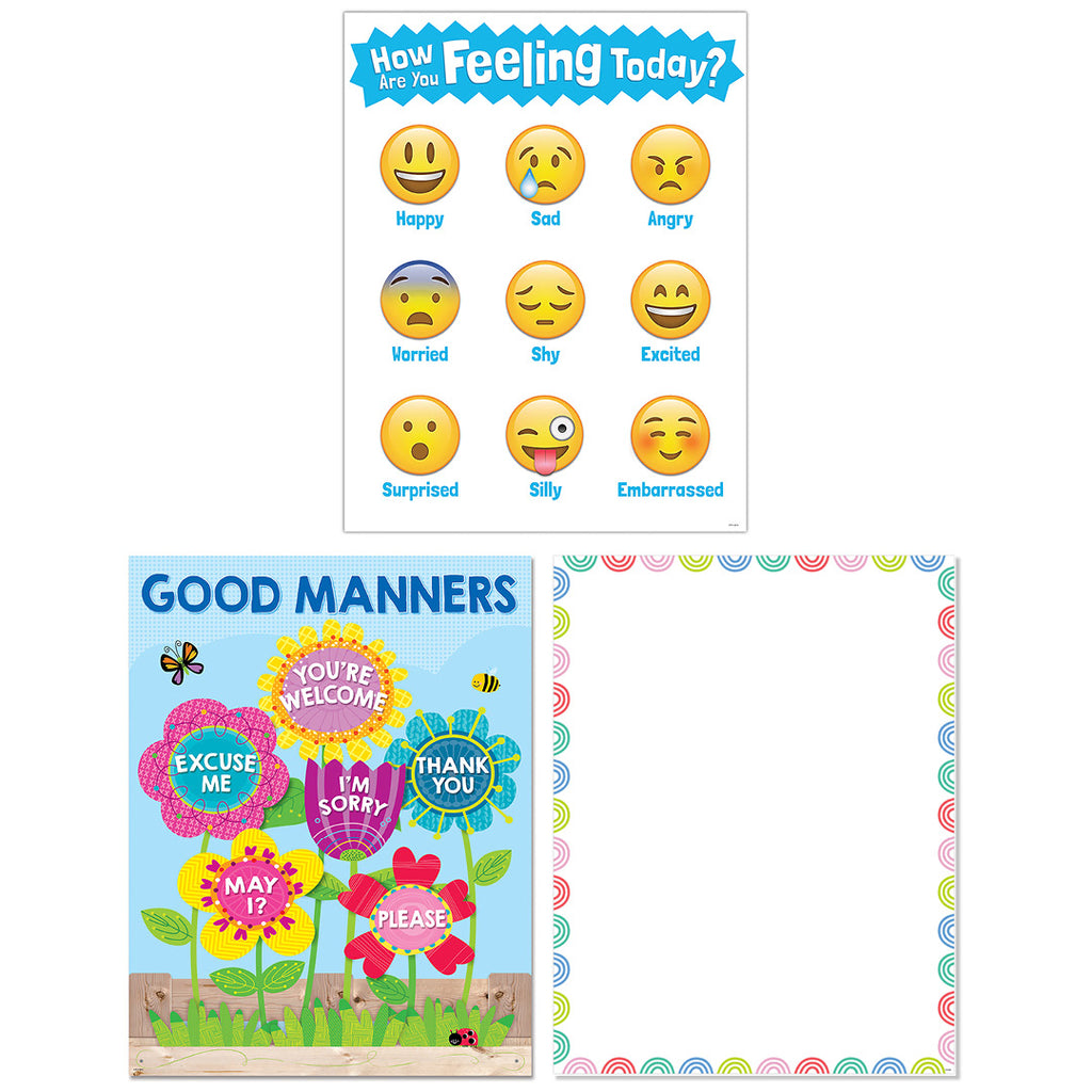 Feelings and Manners 3-Chart Convenience Pack