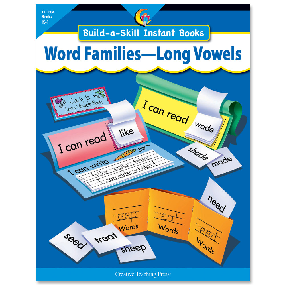Build-a-Skill Instant Book: Word Families—Long Vowels, Open eBook