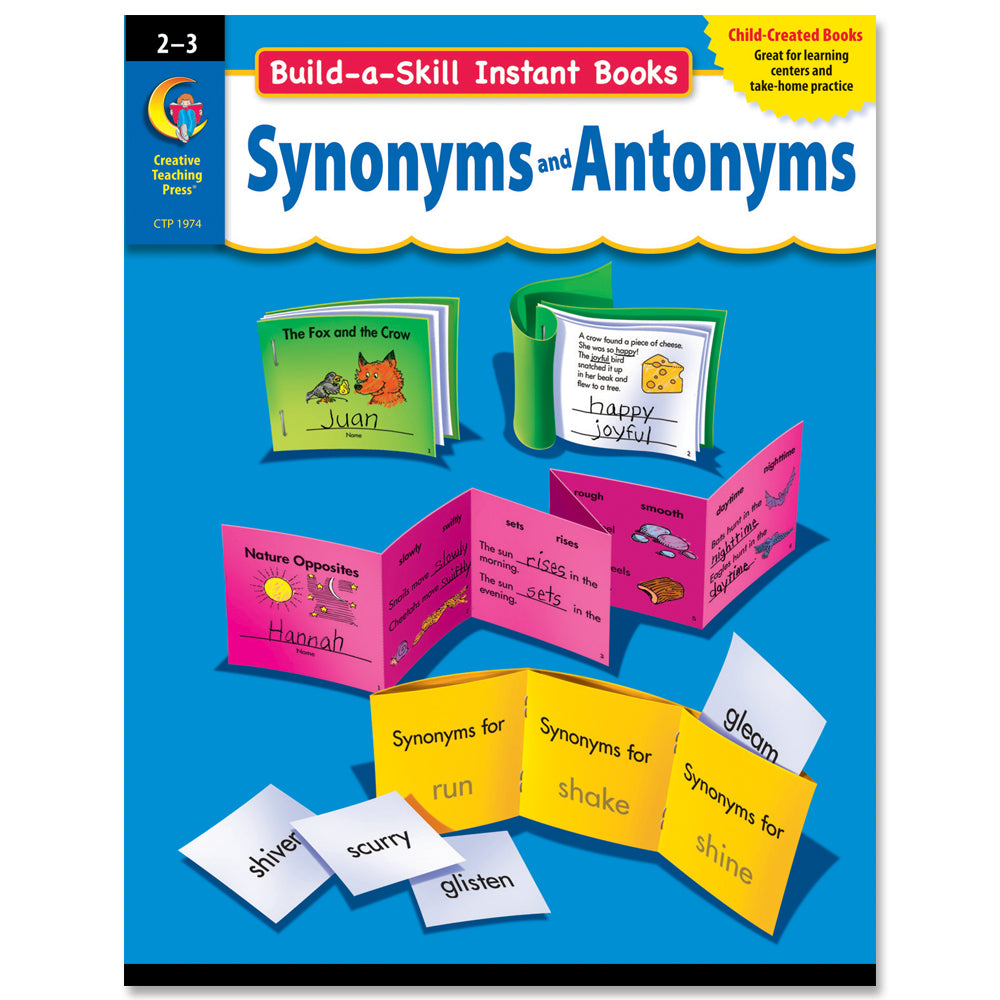Build-a-Skill Instant Books: Synonyms and Antonyms, Gr. 2–3, Open eBook