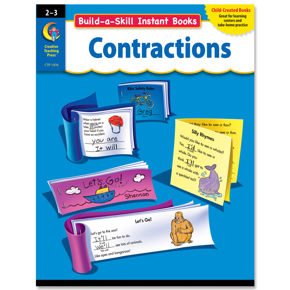 Build-a-Skill Instant Books: Contractions, Gr. 2–3, eBook