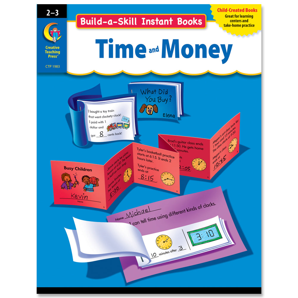 Build-a-Skill Instant Books: Time and Money, Gr. 2–3, Open eBook