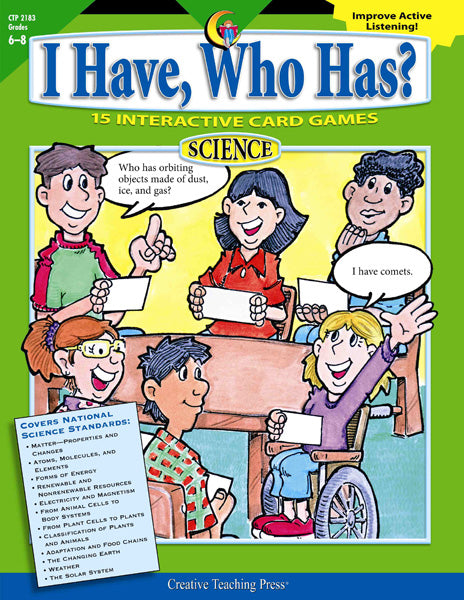 I Have, Who Has? Science, Gr. 6–8, eBook