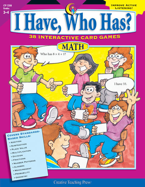 I Have, Who Has? Math, Gr. 3-4, Open eBook