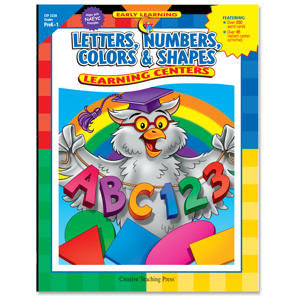 Letters, Numbers, Colors & Shapes Learning Centers, eBook