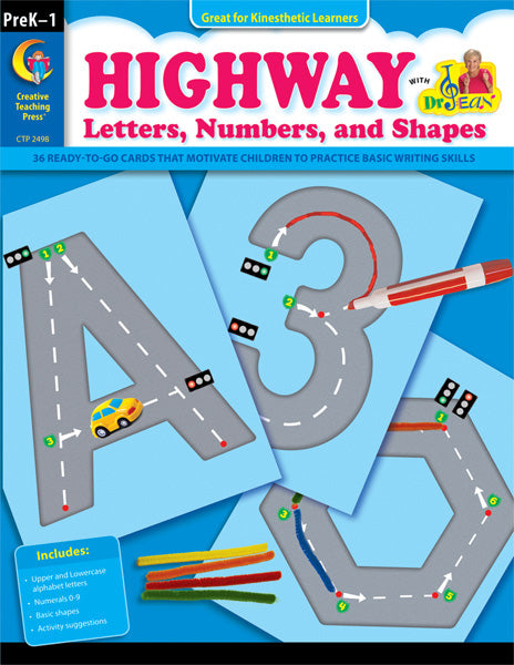 Highway Letters, Numbers, and Shapes, eBook