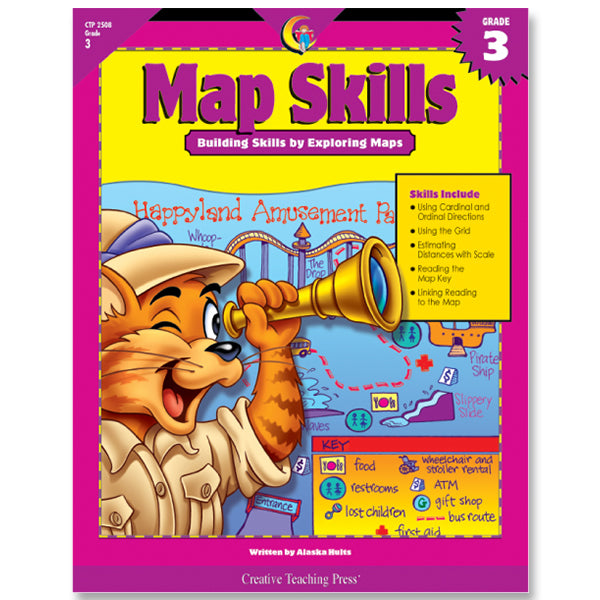 Map Skills, Gr. 3, eBook