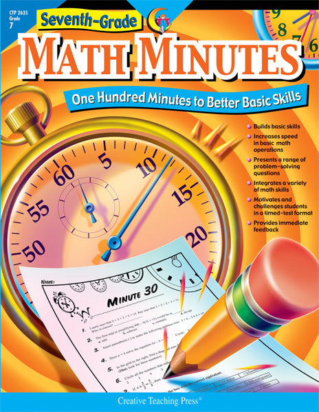 Math Minutes, 7th Grade, Open eBook