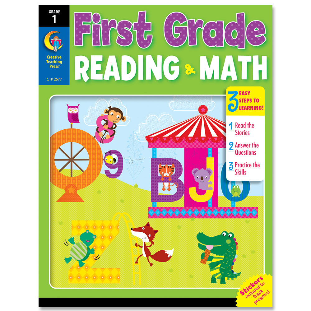First Grade Reading & Math Jumbo Workbook eBook