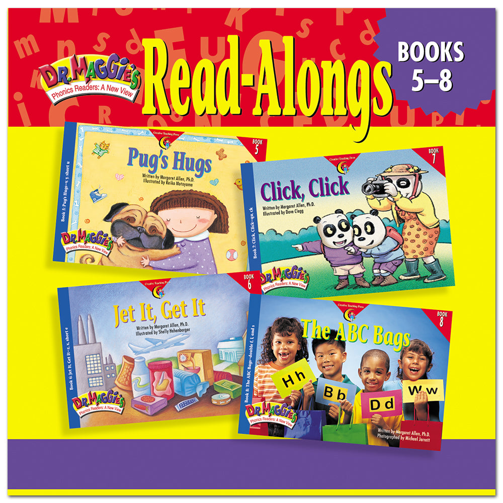 Dr. Maggie's Phonics Readers Read-Along Downloadable Audio: Books 5-8