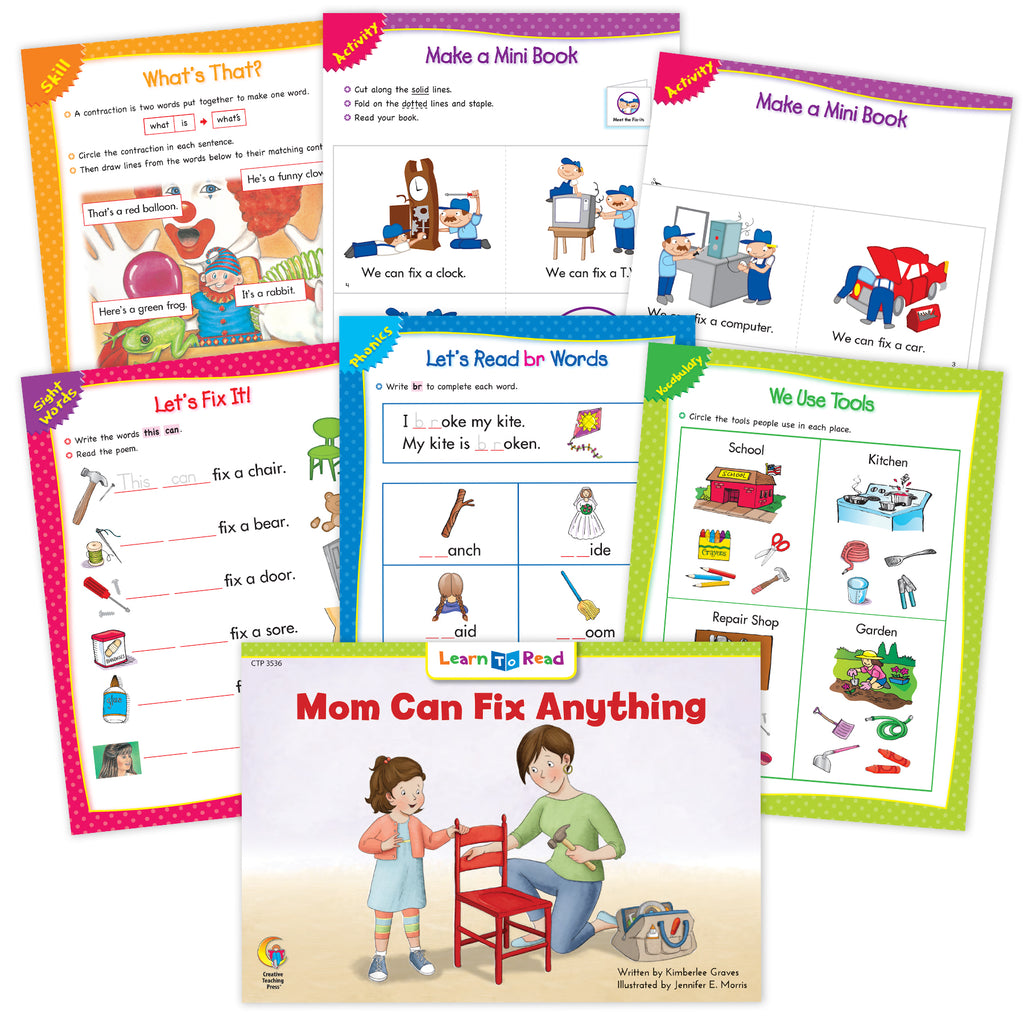 Mom Can Fix Anything Ebook & Worksheets