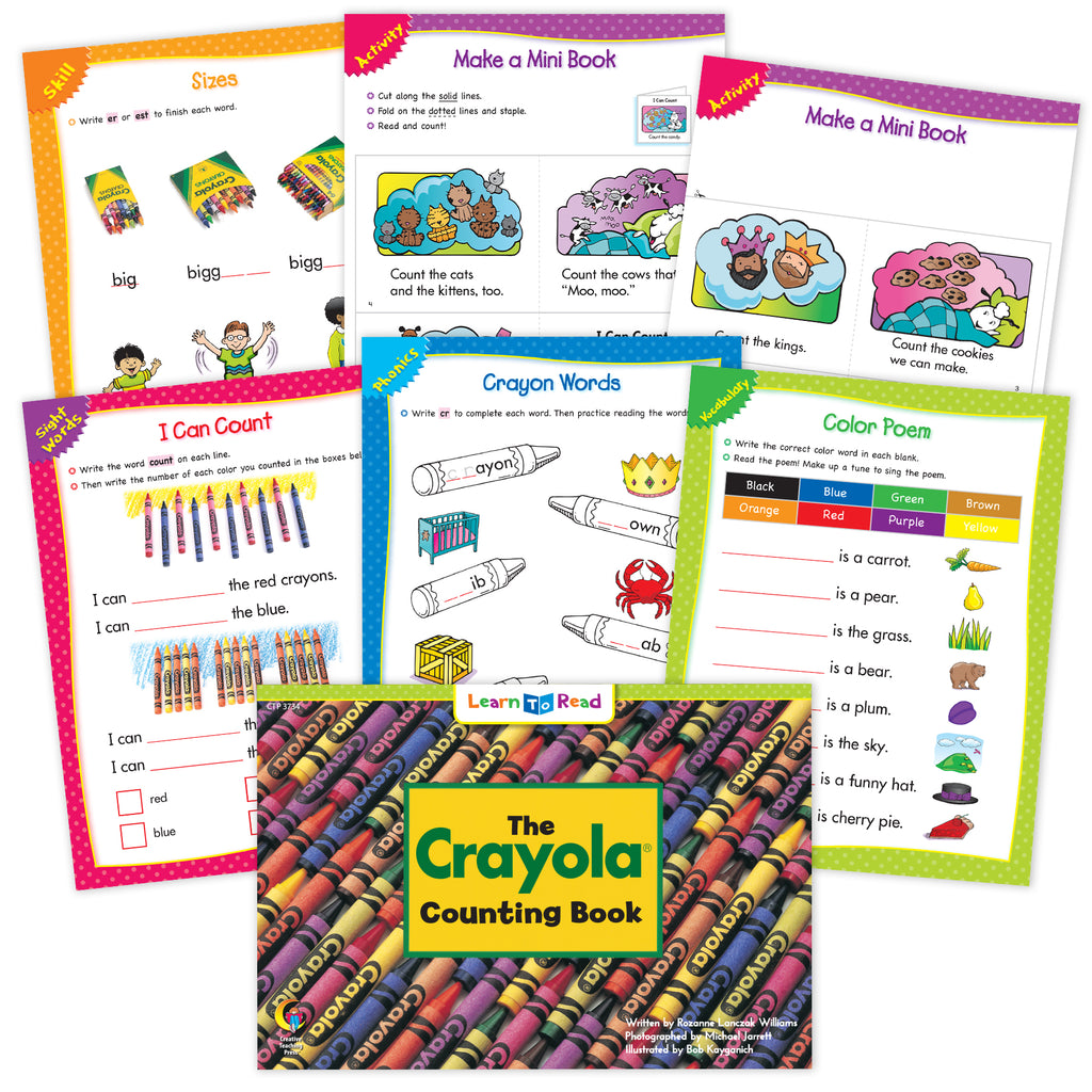 The Crayola Counting Book Ebook & Worksheets