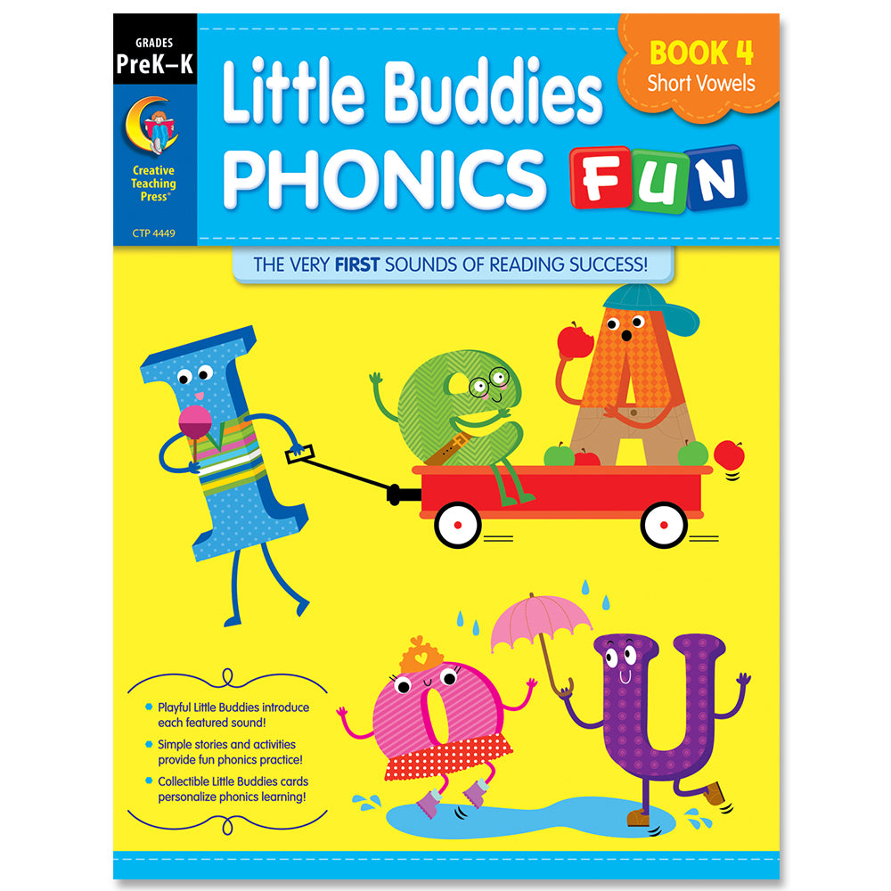 Little Buddies Phonics Fun, Book 4: Short Vowels, eBook – Creative