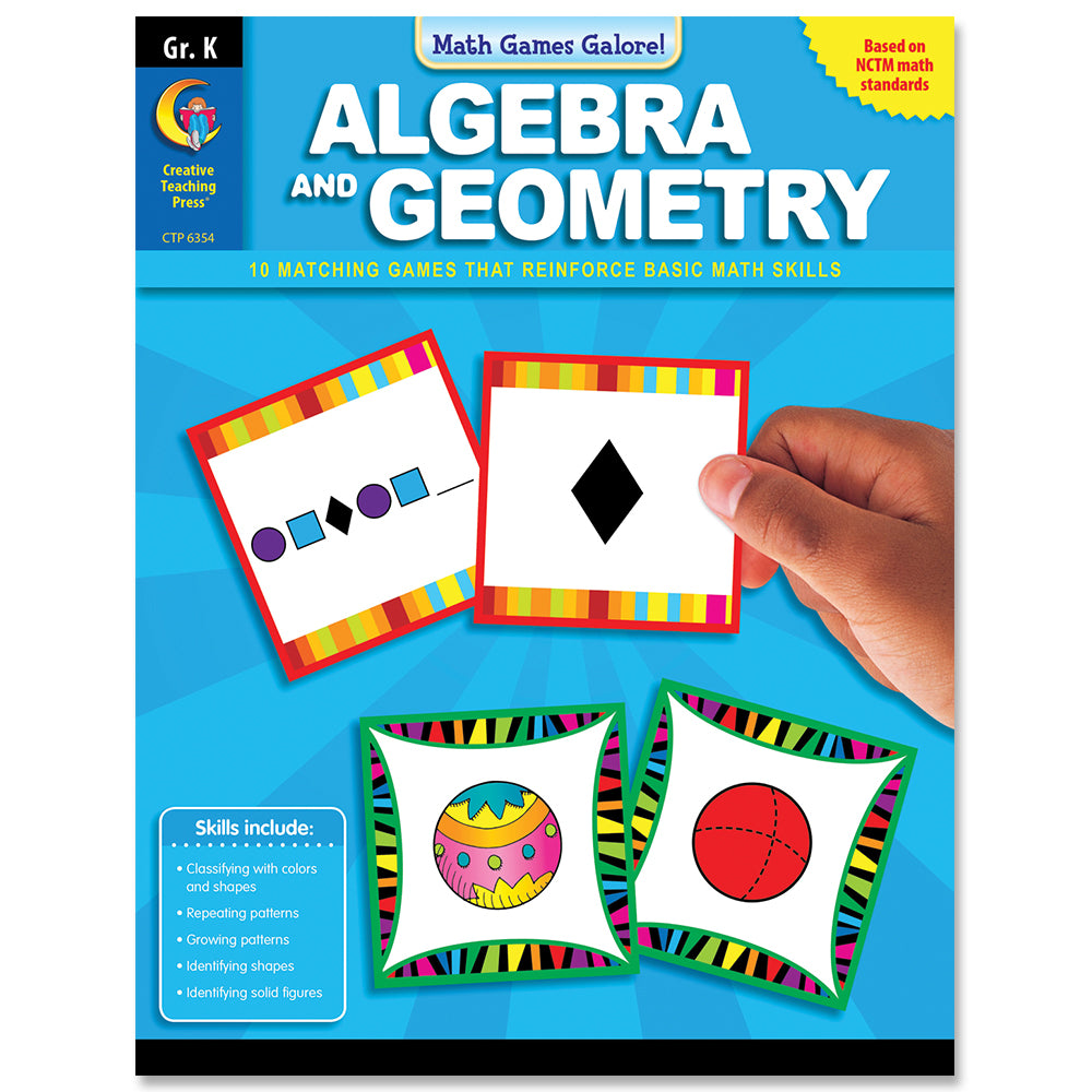 Math Games Galore: Algebra and Geometry, Gr. K, eBook