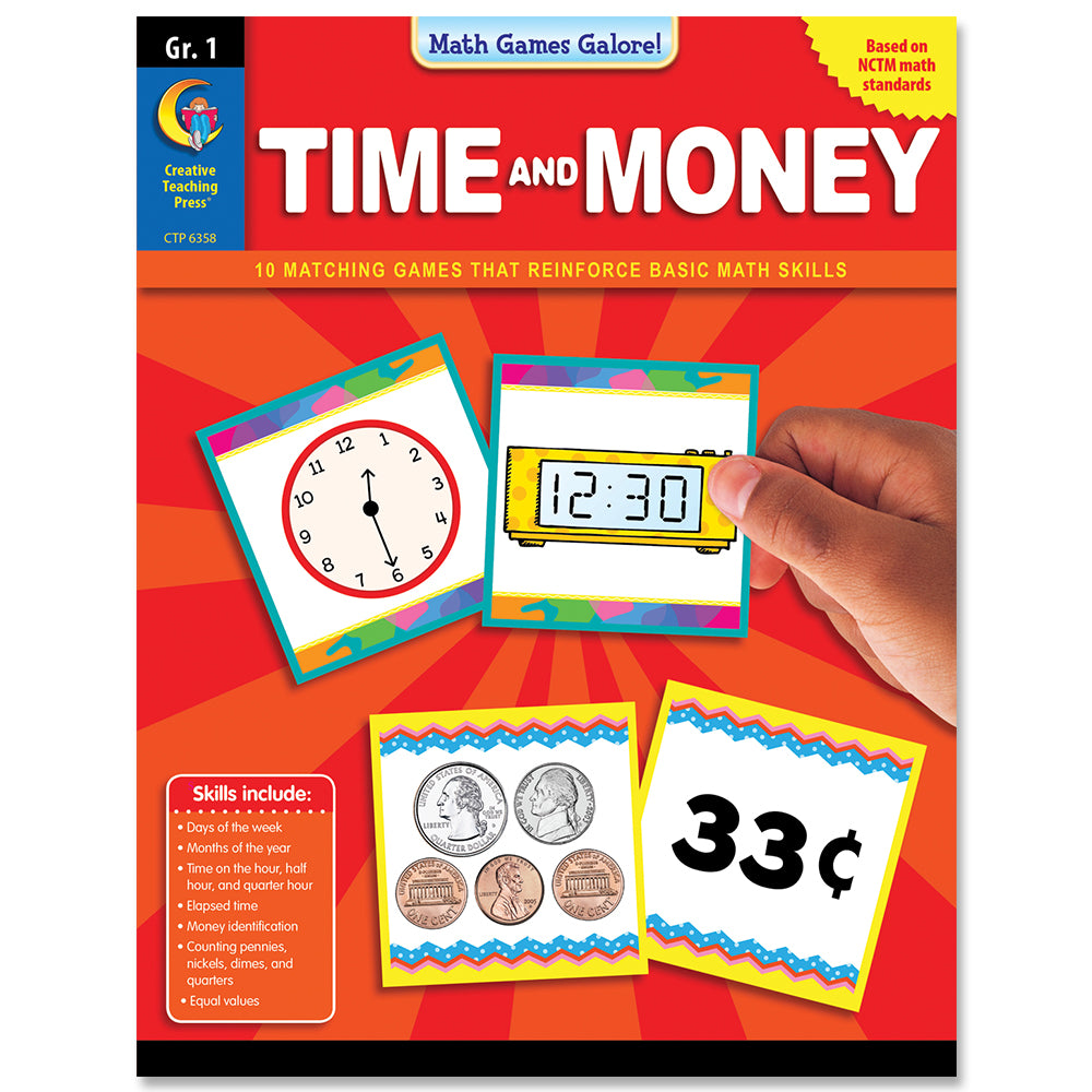 Math Games Galore: Time and Money, Gr. 1, eBook