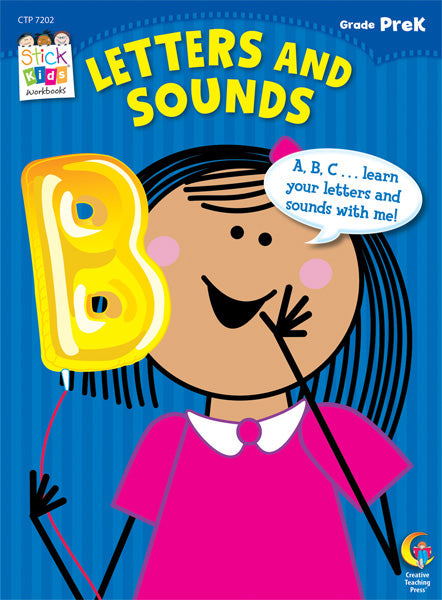 Letters and Sounds Stick Kids Workbooks, Grade PreK eBook