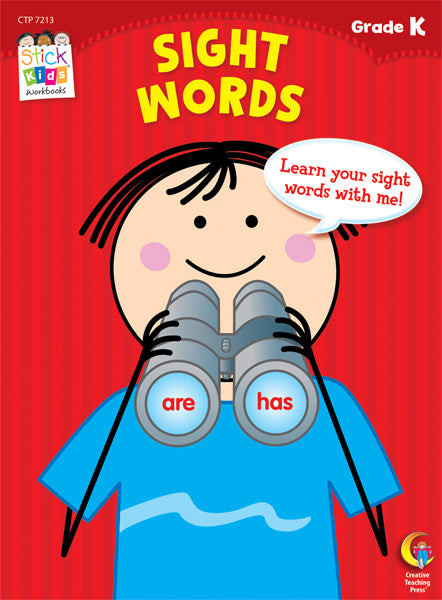 Sight Words Stick Kids Workbook, Grade K eBook