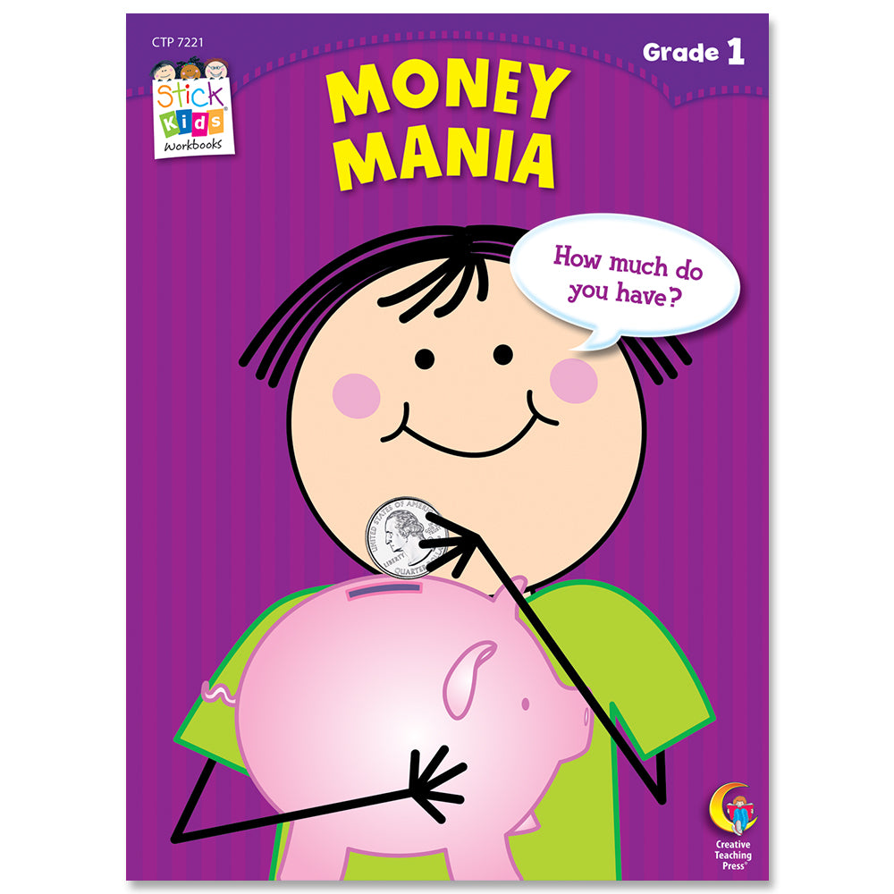 Money Mania Stick Kids Workbook, Grade 1 eBook