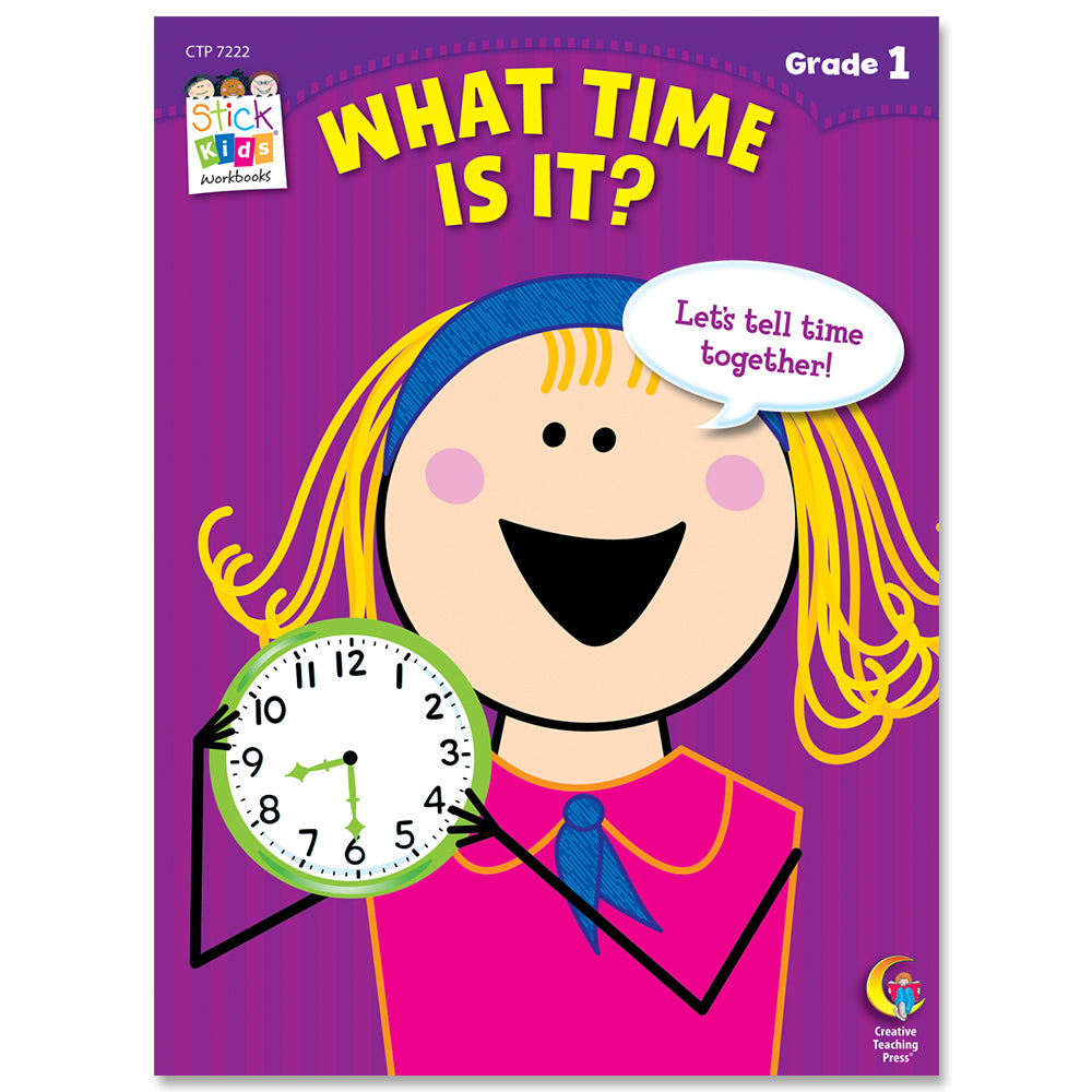 What Time Is It? Stick Kids Workbook, Grade 1 eBook