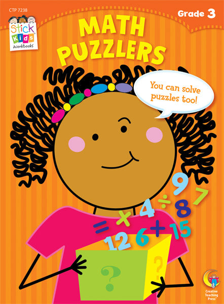 Math Puzzlers Stick Kids Workbook, Grade 3 eBook