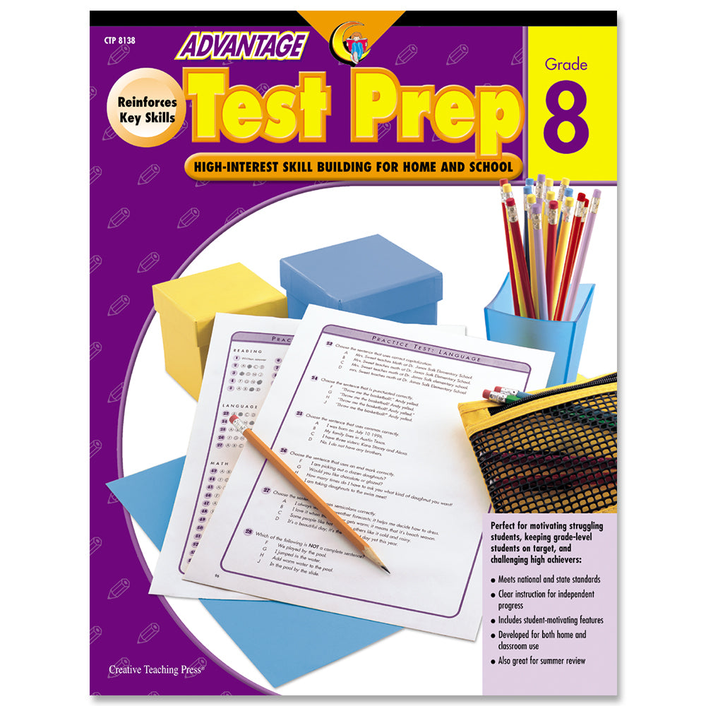 Advantage Test Prep, Gr. 8, eBook