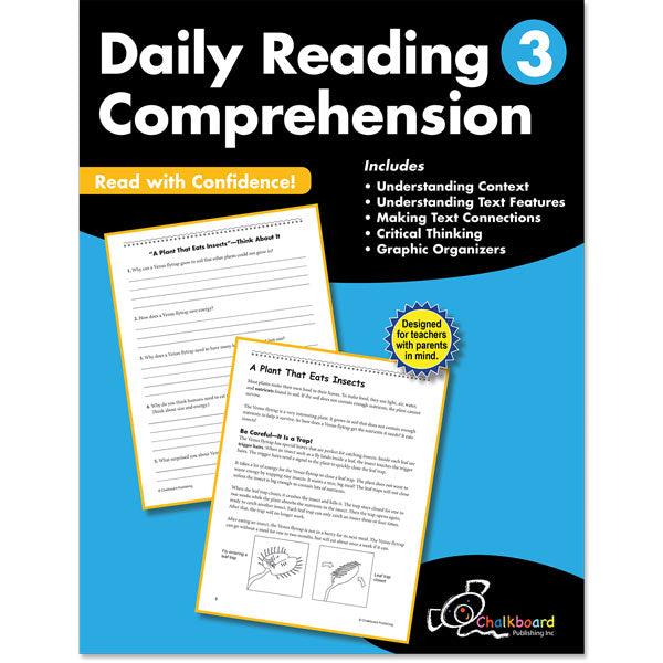 Daily Reading Comprehension Workbook, Grade 3