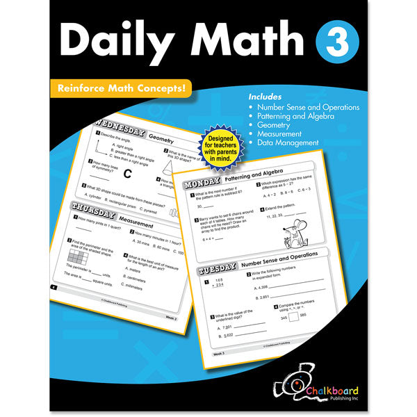 Daily Math Workbook, Grade 3