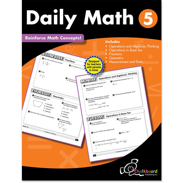 Daily Math Workbook, Grade 5
