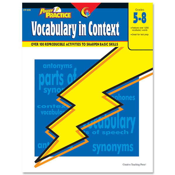 Power Practice: Vocabulary in Context, Gr. 5-8, eBook