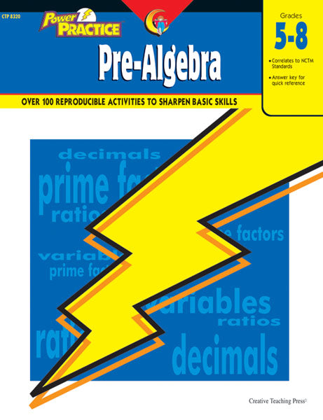 Power Practice: Pre-Algebra, Gr. 5-8, eBook