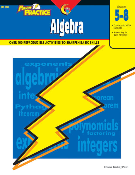 Power Practice: Algebra, Gr. 5-8, eBook