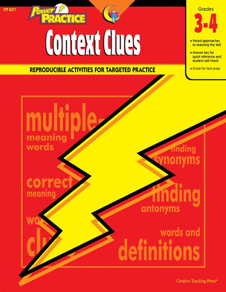 Power Practice: Context Clues, Gr. 3-4, Open eBook
