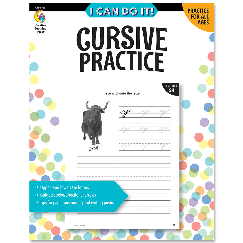 I Can Do It! Cursive Practice eBook
