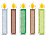 printable woodland friends happy birthday candles