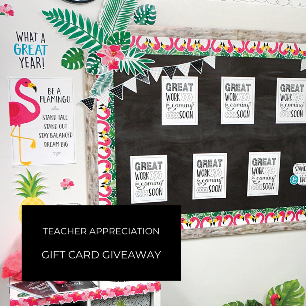 Teacher Appreciation Gift Card Giveawy
