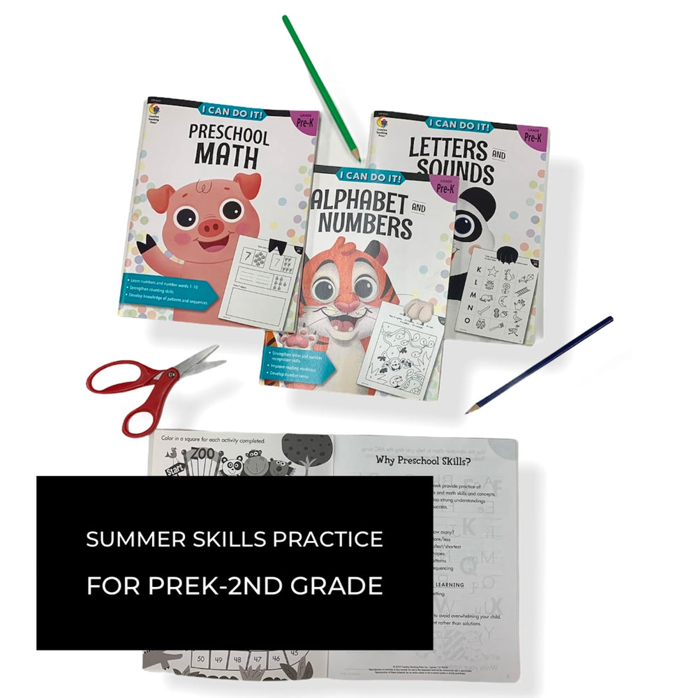 Summer Skills Practice for PreK-2nd Grade