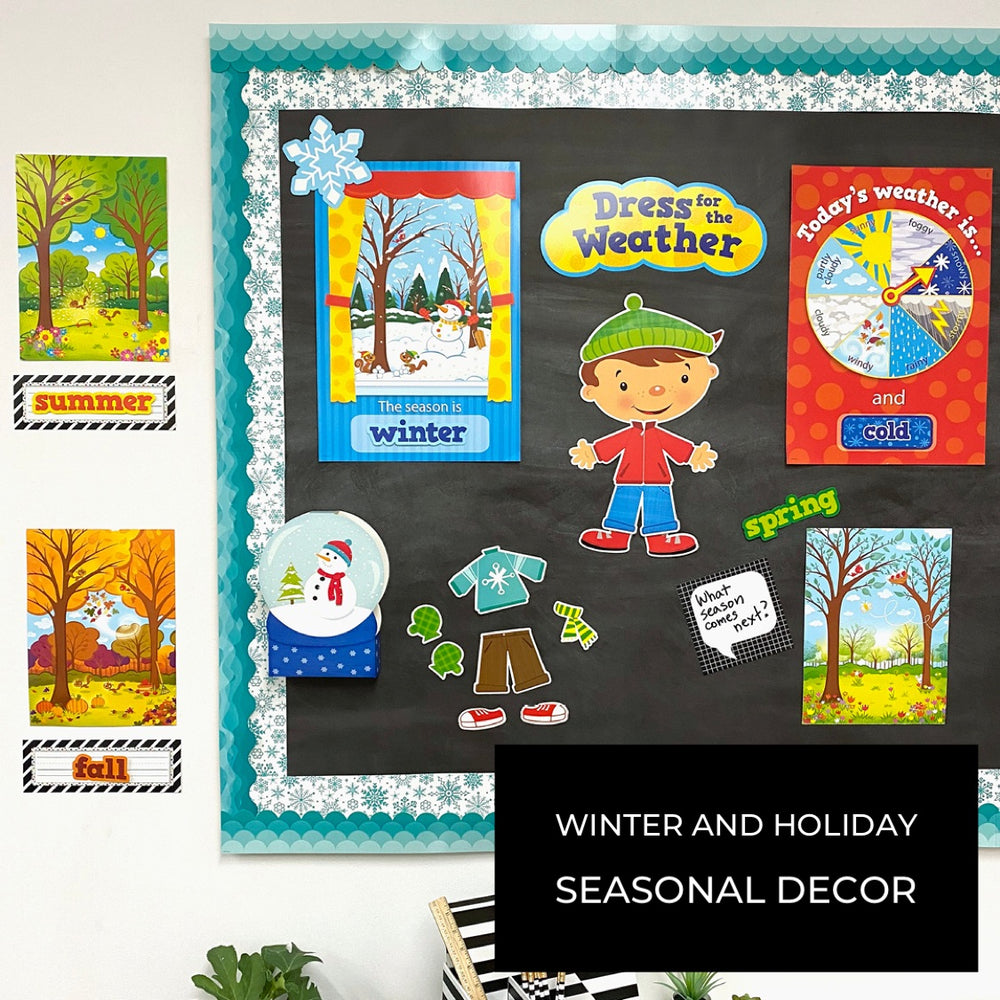Winter and Holiday Seasonal Classroom Décor