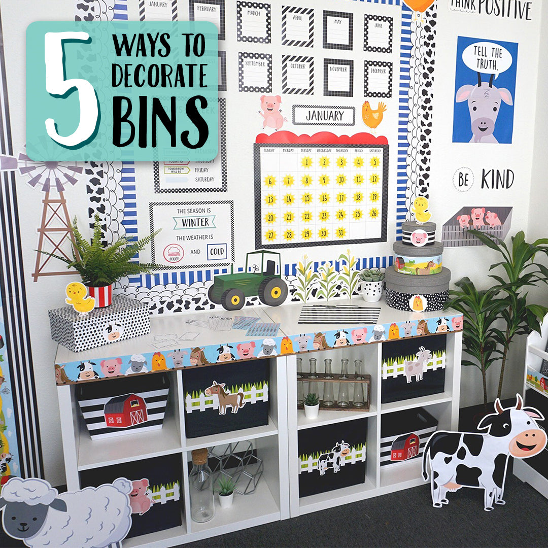 5 Ways for Decorating Bins