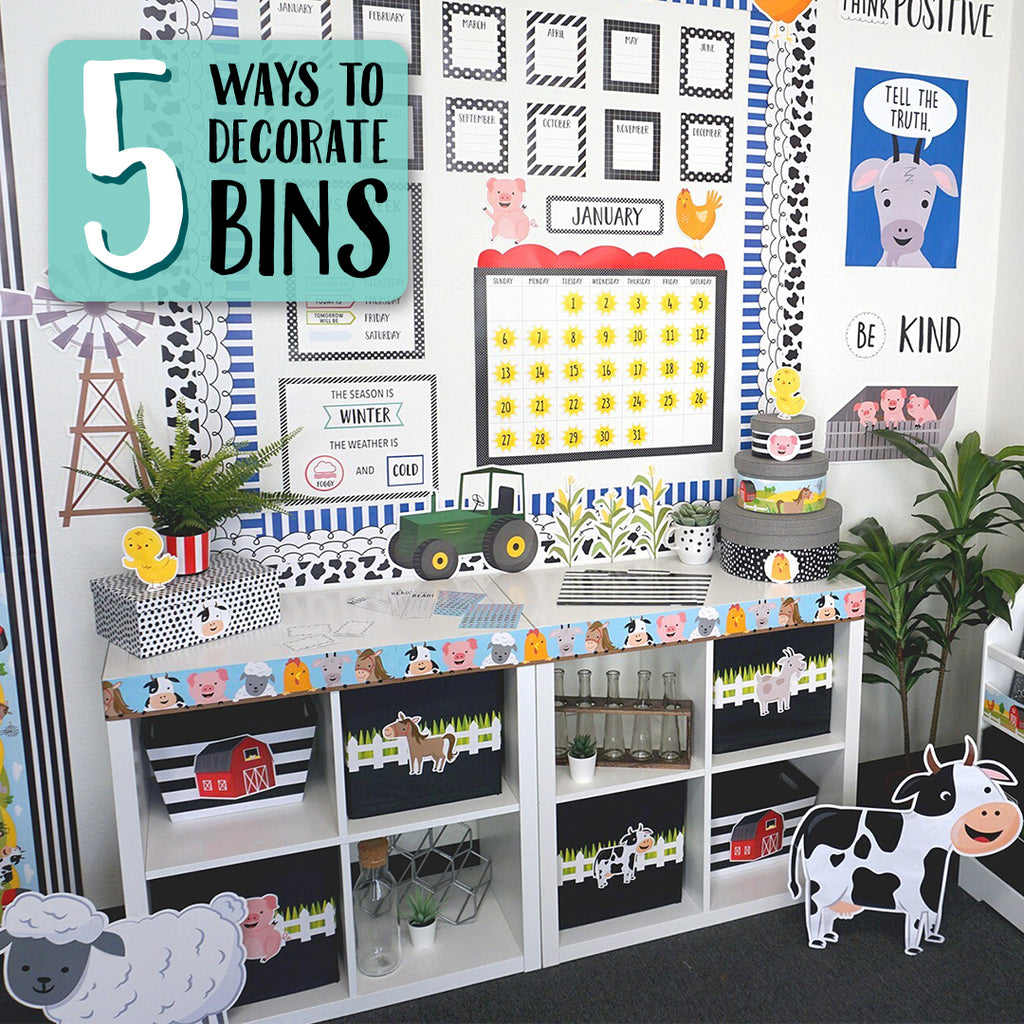 5 Ways for Decorating Bins