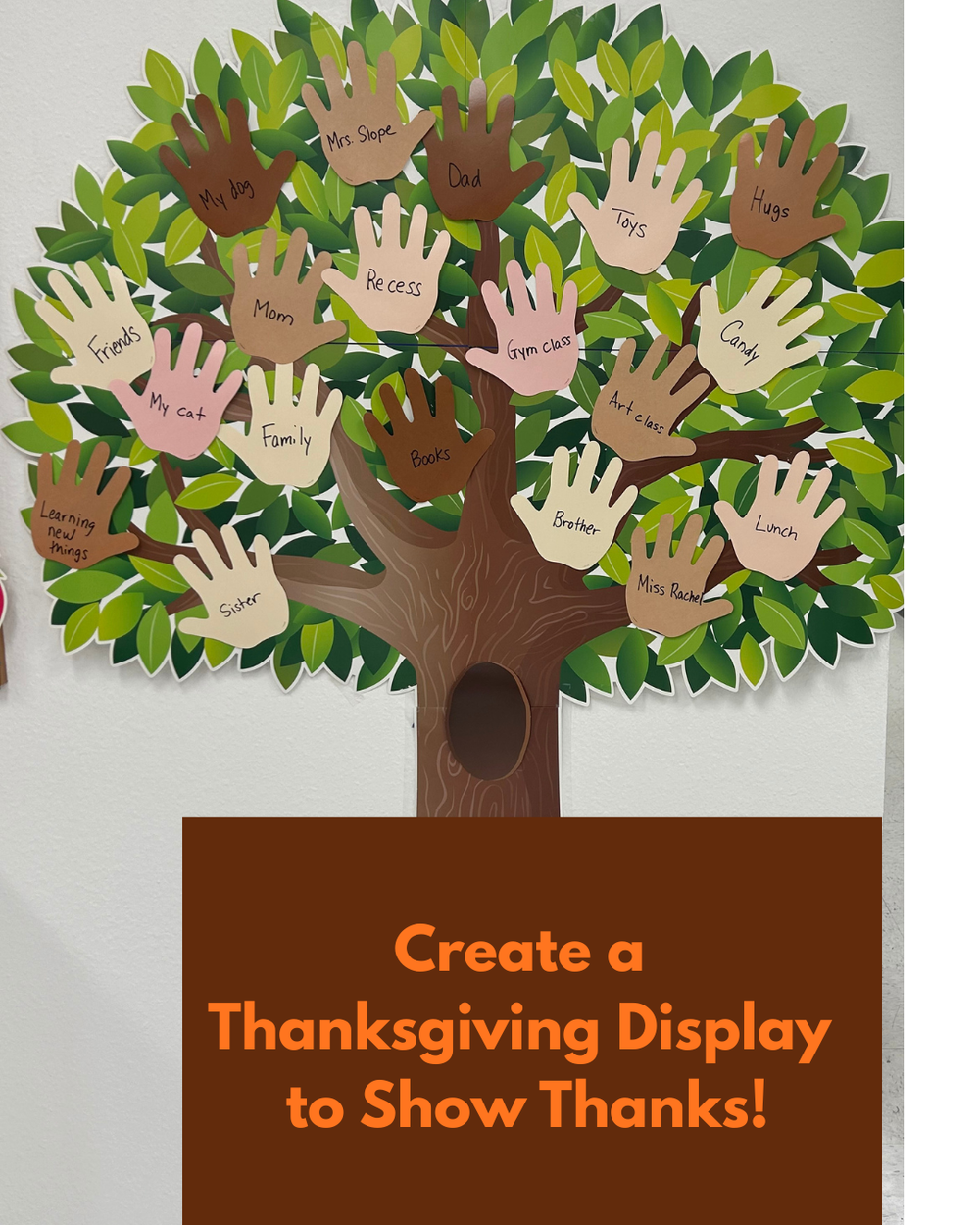 Create a Thanksgiving Display  to Show Thanks!
