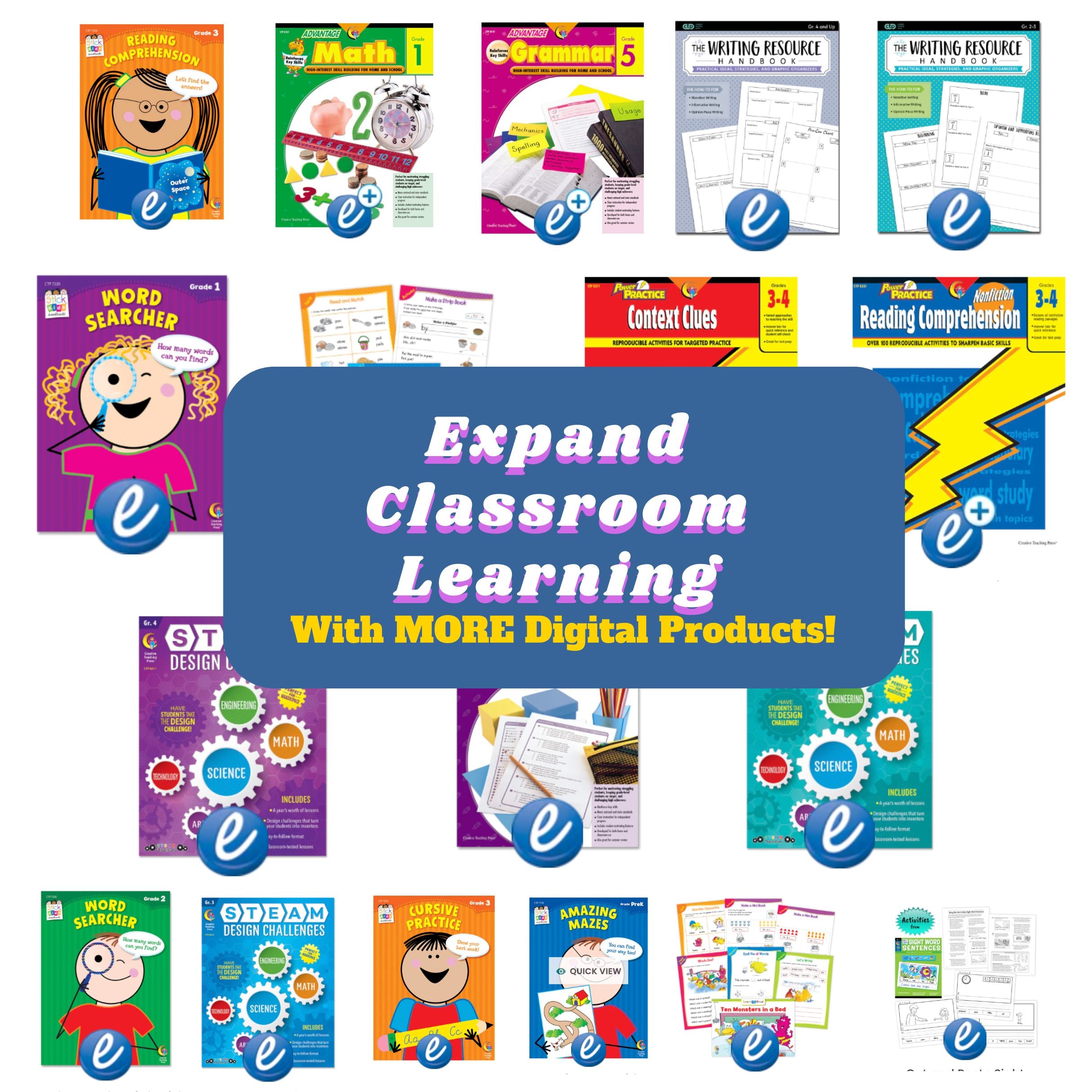 Expand Classroom Learning With MORE Digital Products!
